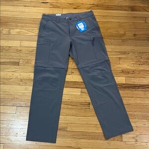 Men's Columbia PFG Convertible Gray Pants